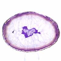 Slice of Purple Agate Mineral - Origin: Brazil