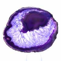 Stone Decoration: Slice of Purple Brazilian Agate