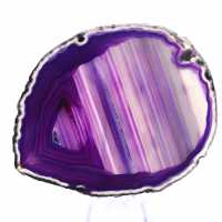 Brazilian Agate Specimen, Purple Colored Slice