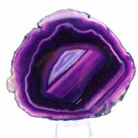 Collectible Agate Slice, Artificial Purple Color