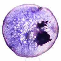 Slice of Solid Brazilian Agate, Shades of Purple