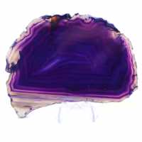 Slice of Purple Agate: Collector's Stone from Brazil