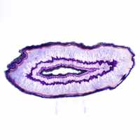 Light Agate Slice, Purple Tint for Decoration