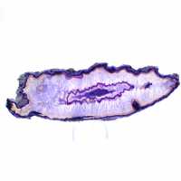 Sliced specimen of Brazilian Violet Elongated Agate