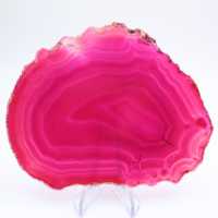 decorative pink-tinted agate slice