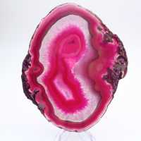 Slice of natural pink-tinted agate