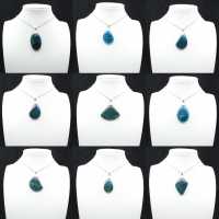 Blue Apatite Pendant from Madagascar - Natural Stone