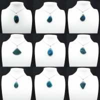 Blue Apatite Pendant from Madagascar - Natural Stone