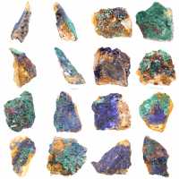Raw mineral Azurite Malachite