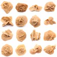 Small Desert Rose of Morocco: natural geological fragment