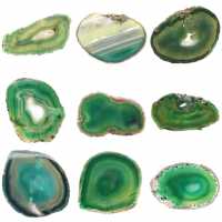 Natural green agate slice – Decorative piece 250 g