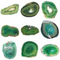 Natural green agate slice – Decorative piece 250 g