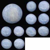 Blue calcite pebbles