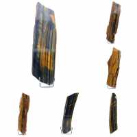 Polished tiger's eye rock