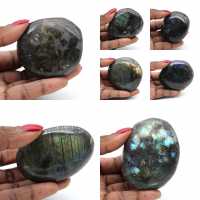 Labradorite rock pebble