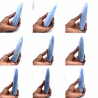 Blue calcite stick