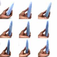 Blue calcite stick