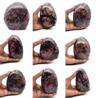 Natural Rhodonite rock