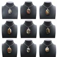 Orbicular Jasper Pendant