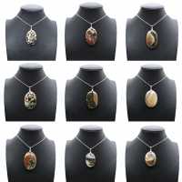 Orbicular Jasper Pendant