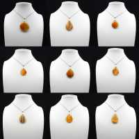 Carnelian drop pendant