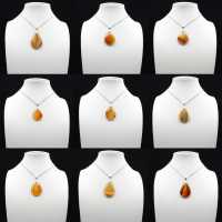 Carnelian drop pendant