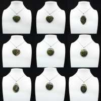 Green Opal Round Pendant