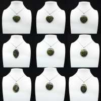 Green Opal Round Pendant