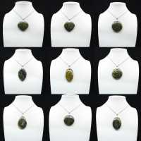 Green Opal Round Pendant