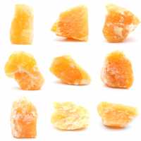 Orange calcite from mexico