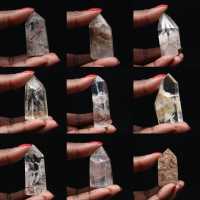 Quartz prism with inclusion