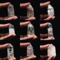Quartz prism with inclusion