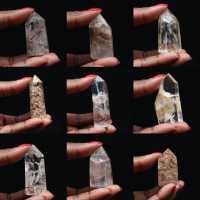 Quartz prism with inclusion