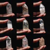 Quartz prism with inclusion