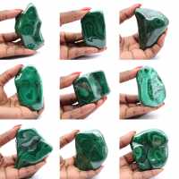 Block naturel of Malachite