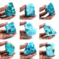 Polished stone in Congo Chrysocolla