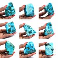 Polished stone in Congo Chrysocolla
