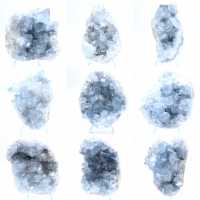 Blue celestite geode Madagascar natural formation Blue celestite geode Madagascar natural formation