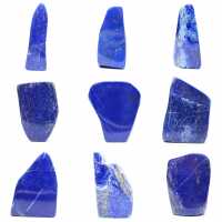 Decorative polished lapis lazuli block