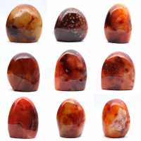 Polished Carnelian Small Piece - Decorative Mineral Specimen (Madagascar) Polished Carnelian Small Piece - Decorative Mineral Specimen (Madagascar)