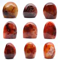 Polished Carnelian Small Piece - Decorative Mineral Specimen (Madagascar) Polished Carnelian Small Piece - Decorative Mineral Specimen (Madagascar)