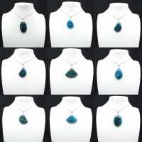 Blue Apatite Pendant from Madagascar - Natural Stone