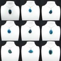 Blue Apatite Pendant from Madagascar - Natural Stone