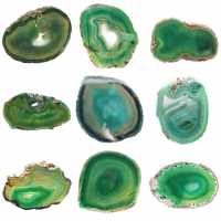 Natural green agate slice – Decorative piece 250 g Natural green agate slice – Decorative piece 250 g