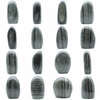 Natural striated green jasper stone Natural striated green jasper stone