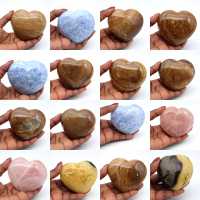 Blue calcite heart