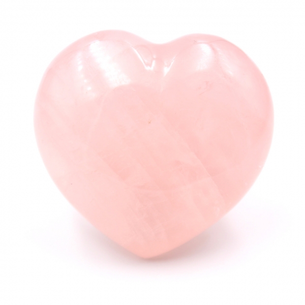 Rose quartz heart of Madagascar