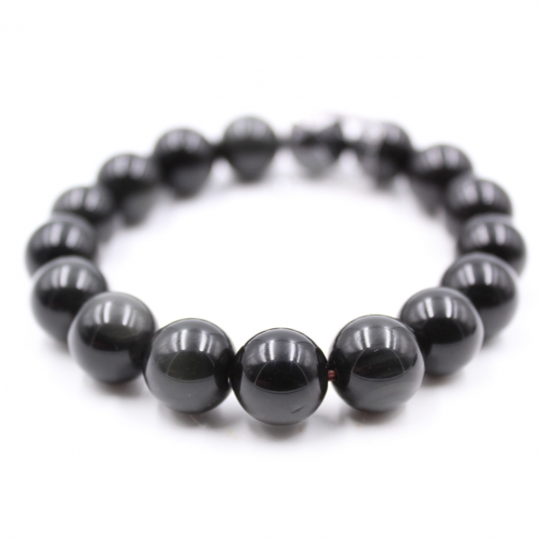 Obsidian bracelet 12 mm