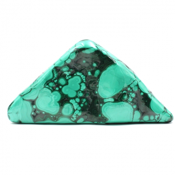 Malachite stone abstract ornament shape