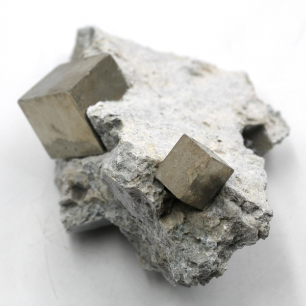 Pyrite cubes on gangue of Navajun Spain